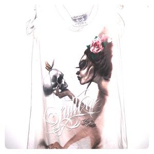 sugar skull tee shirt